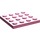 LEGO Rose moyen foncé assiette 4 x 4 (3031)