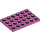 LEGO Medium Dark Pink Plate 4 x 6 (3032)