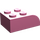 LEGO Mittleres dunkles Rosa Steigung Backstein 2 x 3 mit Gebogenes Oberteil (6215)