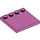 LEGO Medium Dark Pink Tile 4 x 4 with Studs on Edge (6179)