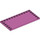 LEGO Medium Dark Pink Tile 6 x 12 with Studs on 3 Edges (6178)