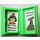 LEGO Medium Green Book 2 x 3 with House Sticker (33009)