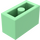 LEGO Medium Groen Steen 1 x 2 met buis aan de onderzijde (3004 / 93792)