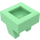 LEGO Vert moyen Tuile 1 x 1 avec Agrafe (Pas de coupe au centre) (2555 / 12825)