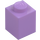 LEGO Medium Lavender Brick 1 x 1 with Stud on One Side (87087)