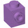 LEGO Mittlerer Lavendel Backstein 1 x 1 mit Stud auf Eins Seite (87087)