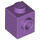 LEGO Medium Lavender Brick 1 x 1 with Stud on One Side (87087)