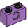 LEGO Lavande moyenne Brique 1 x 2 avec Trou (3700)