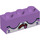 LEGO Mittlerer Lavendel Backstein 1 x 3 mit Sleeping Unikitty Gesicht (3622 / 38905)