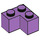 LEGO Mittlerer Lavendel Backstein 2 x 2 Ecke (2357)