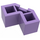 LEGO Medium lavendel Steen 2 x 2 Facet (87620)