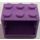 LEGO Medium Lavender Cupboard 2 x 3 x 2 with Solid Studs (4532)