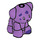 LEGO Medium Lavender Dog (Sitting) with Dark Purple Spots (69901 / 72461)