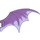 LEGO Medium Lavender Dragon Wing 19 x 11 with Transparent Purple Trailing Edge (51342 / 57004)