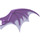 LEGO Medium Lavender Dragon Wing 19 x 11 with Transparent Purple Trailing Edge (51342 / 57004)