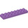 LEGO Mittlerer Lavendel Duplo Platte 2 x 8 (44524)