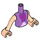 LEGO Mittlerer Lavendel Fairy Godmother Friends Torso (92456)