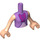 LEGO Medium Lavender Fairy Godmother Friends Torso (92456)