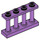 LEGO Mittlerer Lavendel Zaun Spindled 1 x 4 x 2 mit 4 Top Studs (15332)