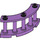 LEGO Mittlerer Lavendel Zaun Spindled 4 x 4 x 2 Quartal Runden mit 3 Bolzen (21229)