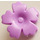 LEGO Mittlerer Lavendel Blume mit Serrated Blütenblätter (93080)