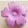 LEGO Medium Lavender Flower with Serrated Petals with Small Pin (93080)