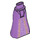 LEGO Medium Lavender Friends Hip with Long Skirt with Gold Trim and Lavender Lace (Thick Hinge) (15875 / 37812)