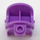 LEGO Medium lavendel Friends Paard Saddle 2 x 2 met Stirrups (75181 / 93086)