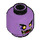 LEGO Medium Lavender Gleck Minifigure Head (Recessed Solid Stud) (3626 / 67572)