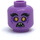 LEGO Mittlerer Lavendel Gleck Minifigur Kopf (Vertiefte feste Noppen) (3626 / 67572)