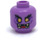 LEGO Medium Lavender Gleck Minifigure Head (Recessed Solid Stud) (3626 / 67572)