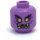 LEGO Mittlerer Lavendel Gleck Minifigure Kopf (Einbau-Vollbolzen) (3626 / 67572)