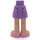 LEGO Medium lavendel Heup met Basic Gebogen Skirt met Bright Pink Open Shoes met Laces met dik scharnier (23896 / 92820)