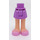 LEGO Lavande moyenne Hanche avec Basic Incurvé Skirt avec Bright Pink Open Shoes avec Laces avec charnière épaisse (23896 / 92820)