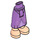 LEGO Mittlerer Lavendel Hüfte mit Medium Skirt mit Lavender Triangle (59794)