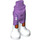 LEGO Medium Lavender Hip with Pants with White Boots and Coral (106039)
