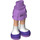 LEGO Medium Lavender Hip with Short Double Layered Skirt with Purple Shoes and White Socks (23898 / 35624)