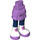 LEGO Medium lavendel Heup met Kort Dubbele Layered Rok met Wit en Paars shoes (23898 / 92818)