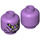 LEGO Medium Lavender Huntsman Minifigure Head (Recessed Solid Stud) (3626 / 76826)