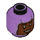 LEGO Medium Lavender Izzy Hawthorne Minifigure Head (Recessed Solid Stud) (3626 / 93373)