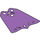 LEGO Medium Lavender Long Cape with Center Point and Shaped Holes (26486)