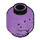 LEGO Medium Lavender Miek Plain Head (Recessed Solid Stud) (3626 / 80377)