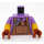 LEGO Medium Lavender Minifig Torso with Dark Tan Overalls and Tools in Pocket (973 / 78568)