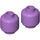 LEGO Medium lavendel Minifigure Hoofd (Veiligheids Stud) (3626 / 88475)