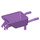 LEGO Medium Lavender Minifigure Wheelbarrow Body (65411 / 98288)