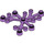 LEGO Medium lavendel Plant Bladeren 6 x 5 (2417)