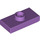 LEGO Medium Lavender Plate 1 x 2 with 1 Stud (with Groove and Bottom Stud Holder) (15573 / 78823)