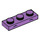 LEGO Medium lavendel Plaat 1 x 3 met Sleepy Unikitty Eyebrows (3623 / 38904)