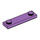 LEGO Medium lavendel Plate 1 x 4 med To Knotter med Rille (41740)