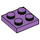 LEGO Medium lavendel Plaat 2 x 2 (3022 / 94148)